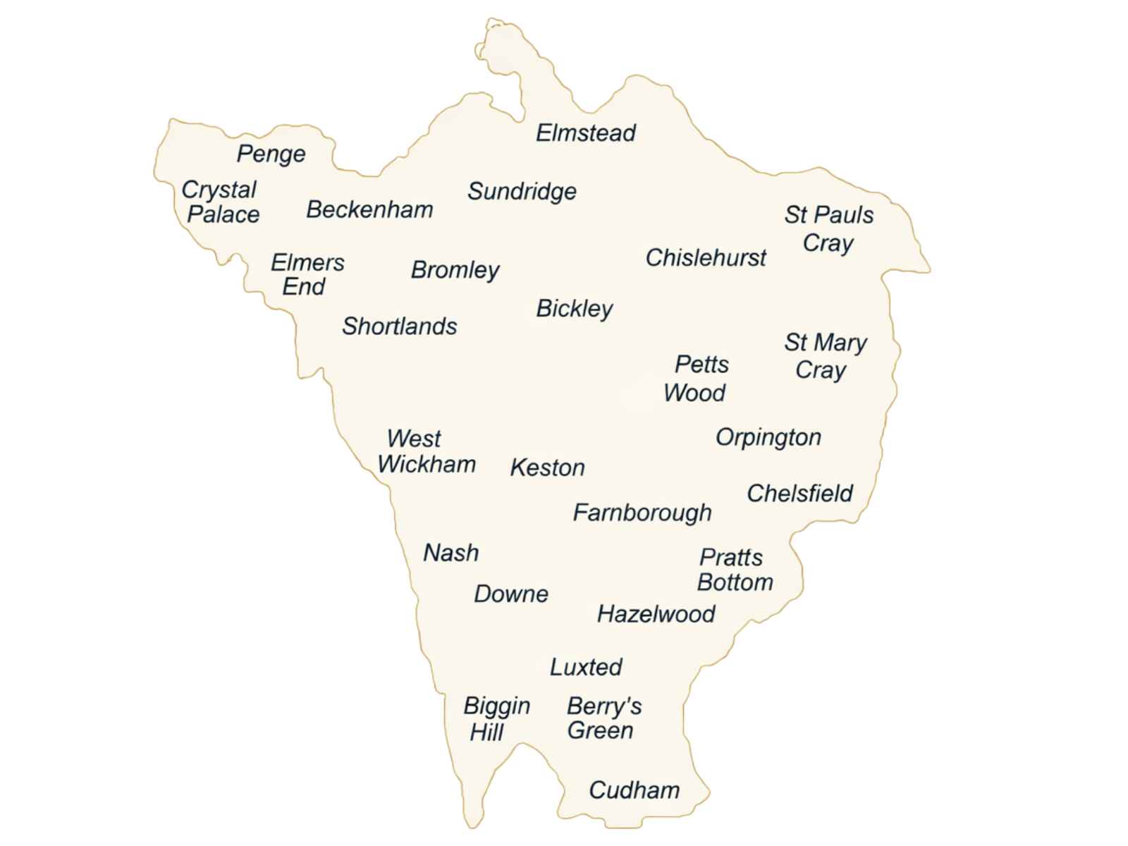 London Bromley Handyman Map